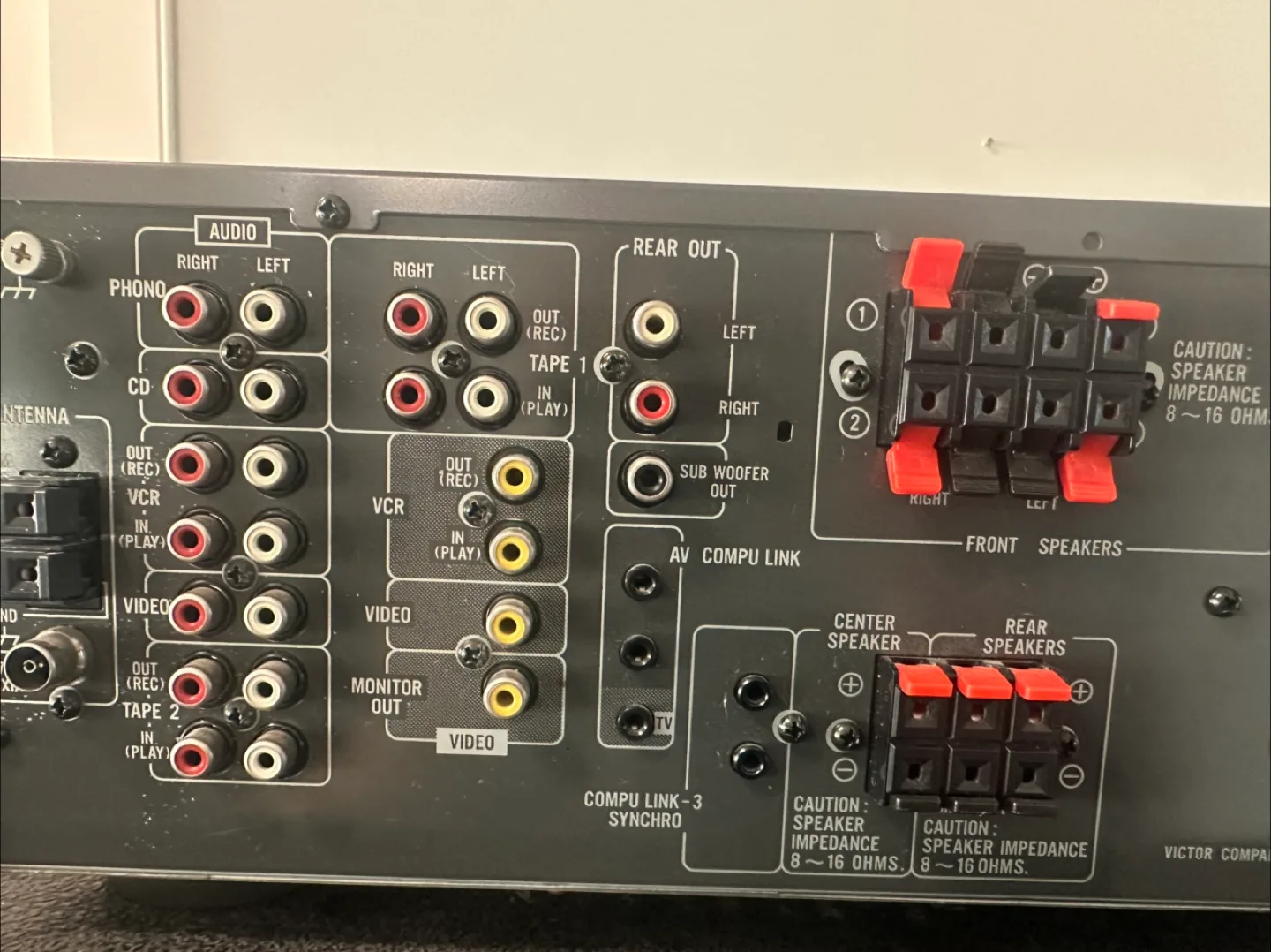 JVC receiver phono input. Great for vinyl listening image indicator(4)