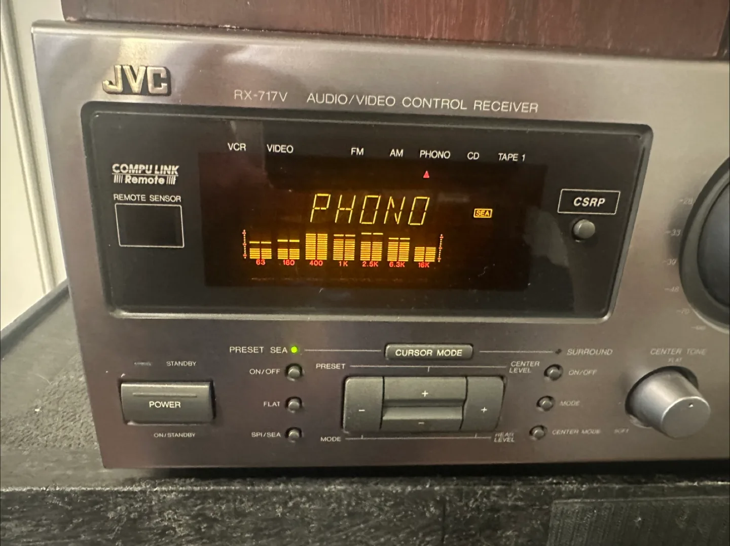 JVC receiver phono input. Great for vinyl listening image indicator(2)