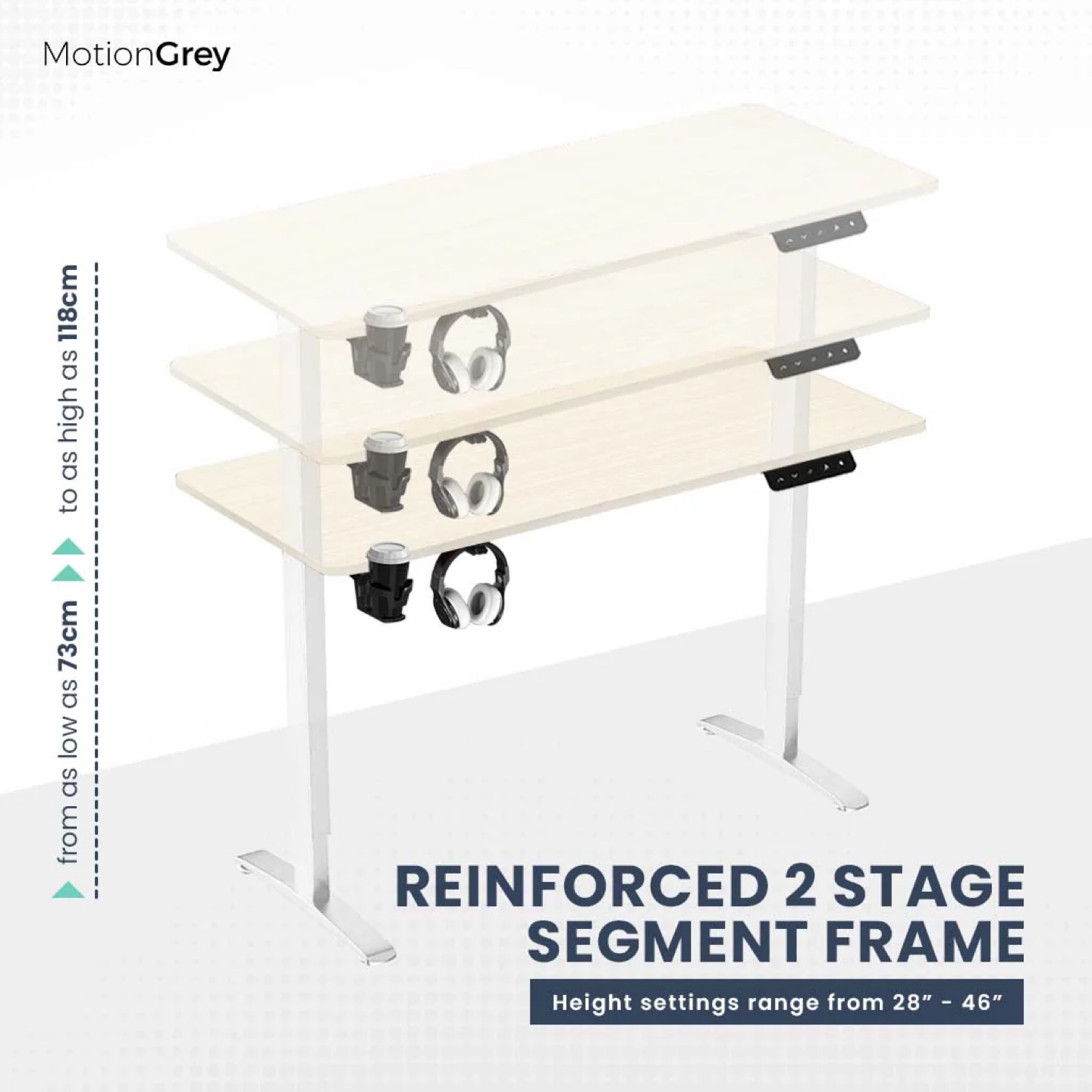 MotionGrey Adjustable Standing Desk