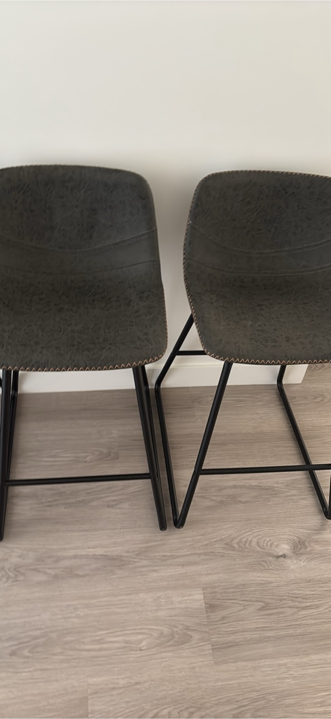 Grey Bar Stools - Set of 4
