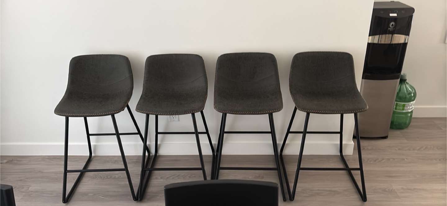 Grey Bar Stools - Set of 4 - photo 4