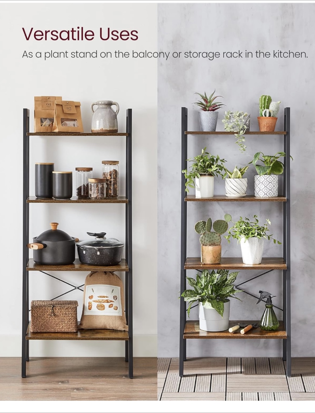5-Tier Ladder Shelf Bookcase - photo 4