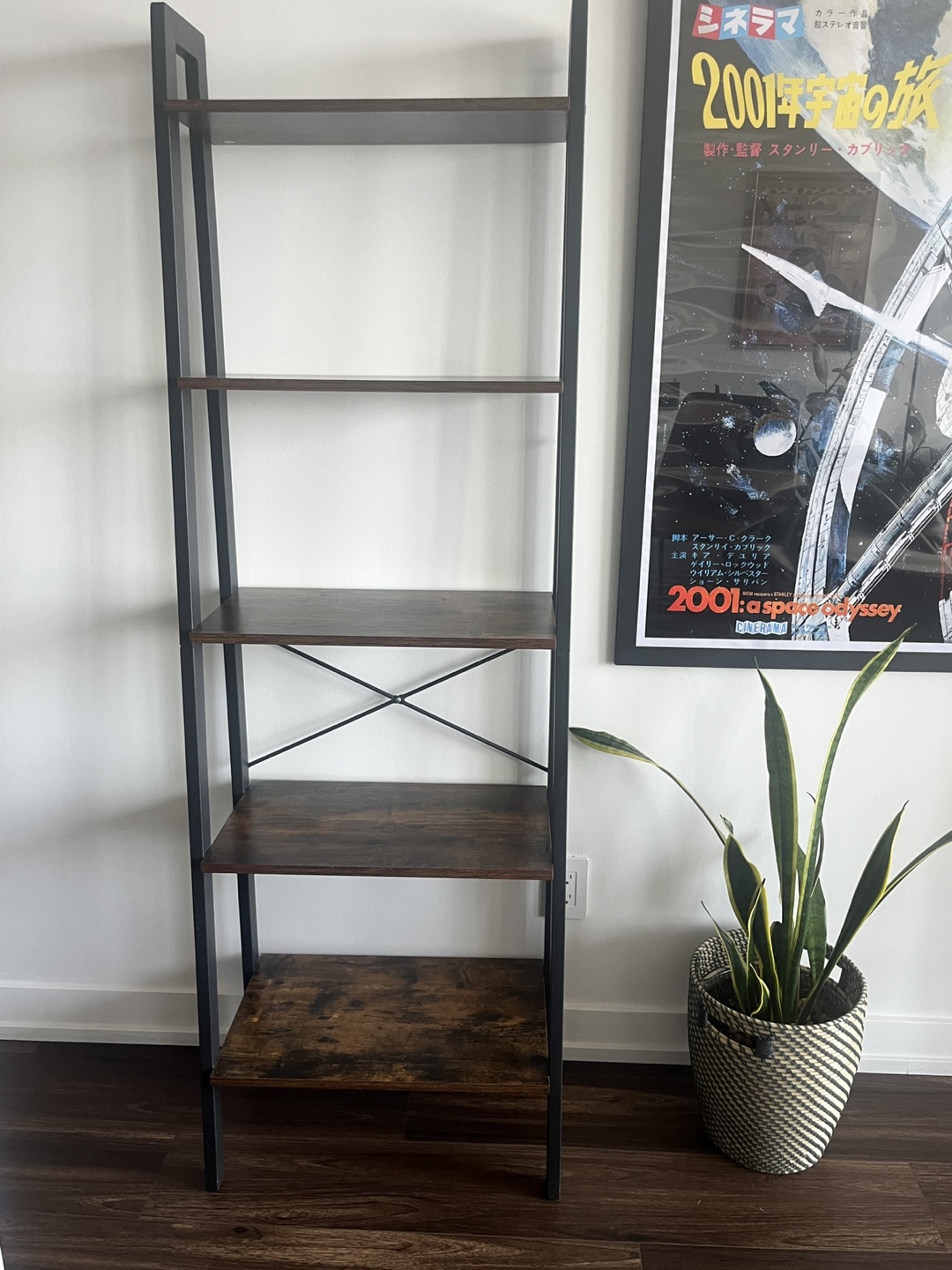 5-Tier Ladder Shelf Bookcase