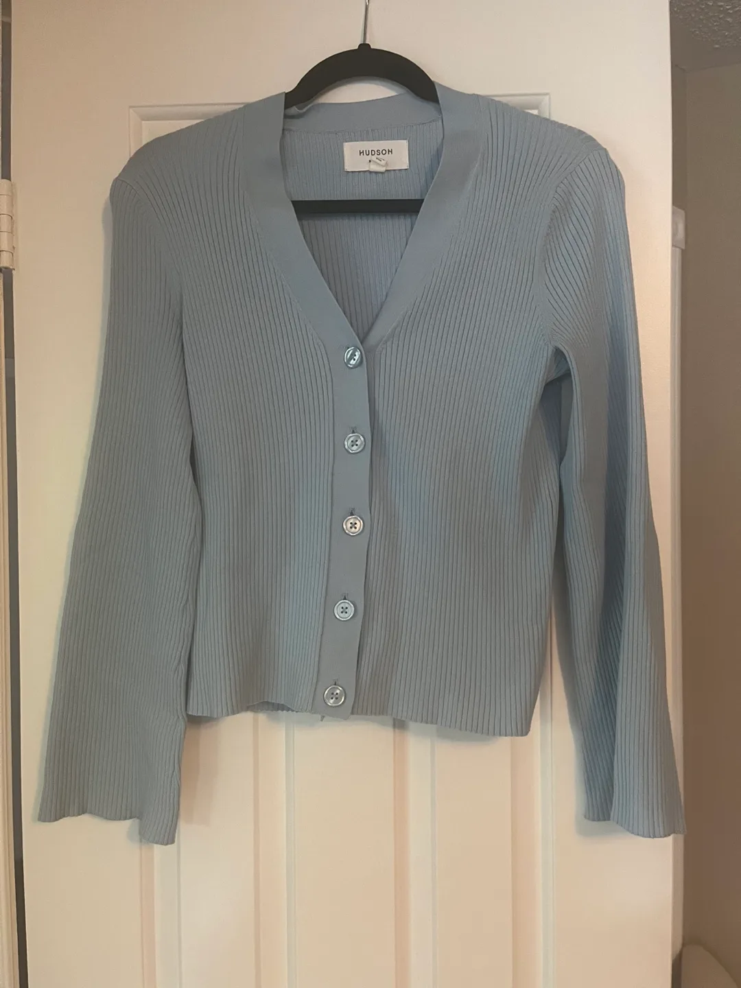 Blue Cardigan with Button-Up Closure thumbnail