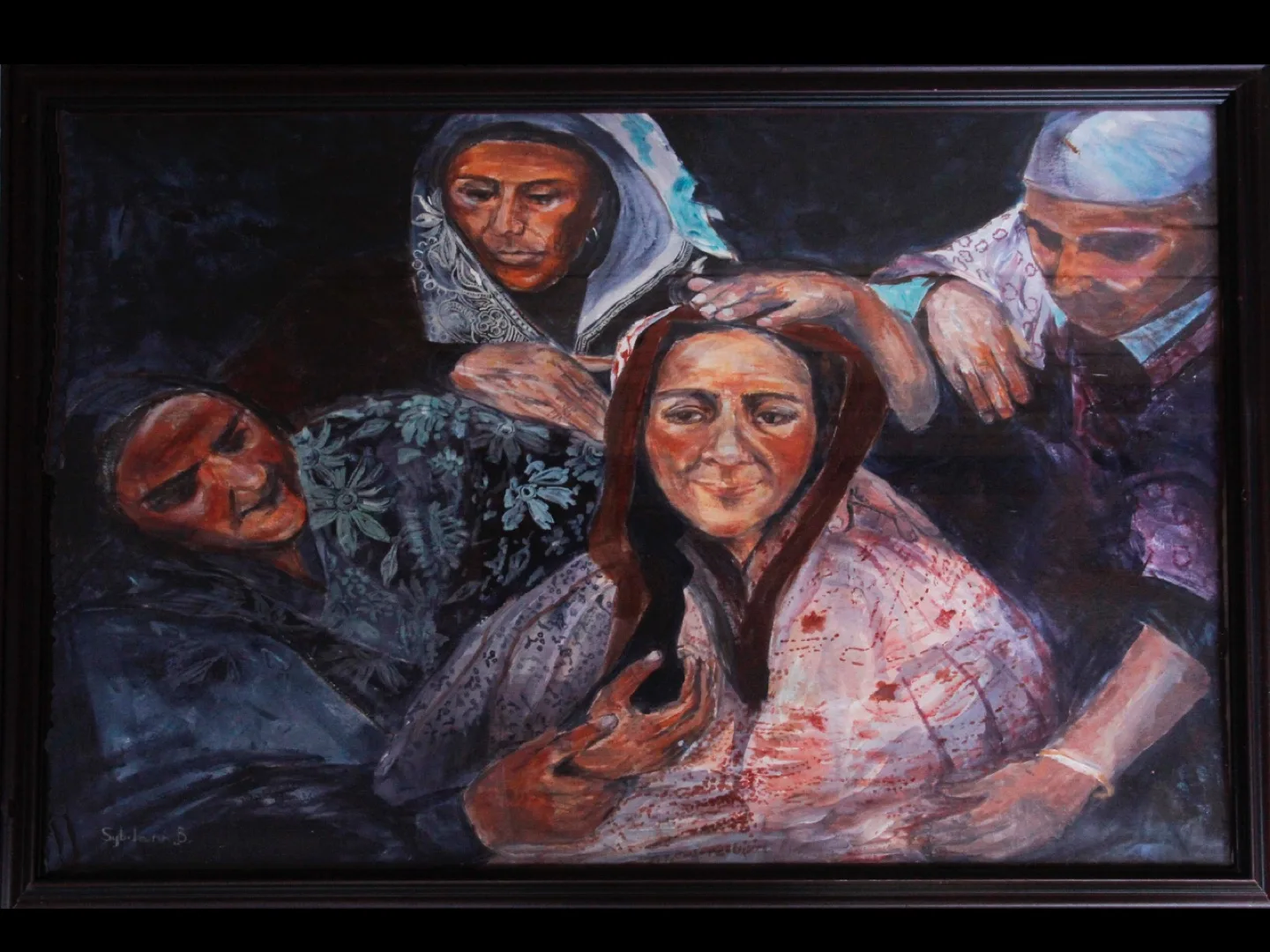 Original painting - Afghan Women - by Sybilann Bailey thumbnail