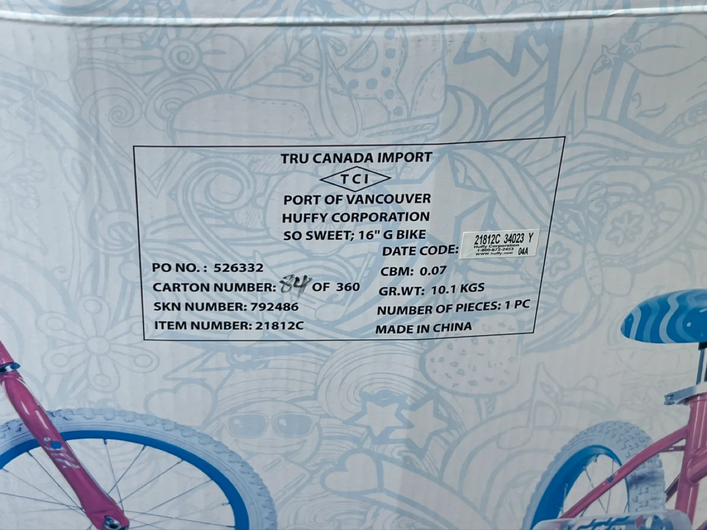 Huffy So Sweet 16" Bike - Pink & Blue image indicator(5)