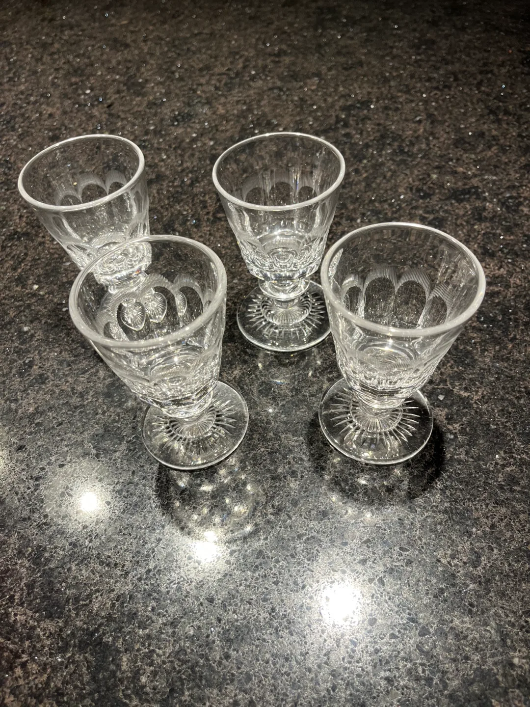 Set of 4 Vintage Cordial Glasses thumbnail