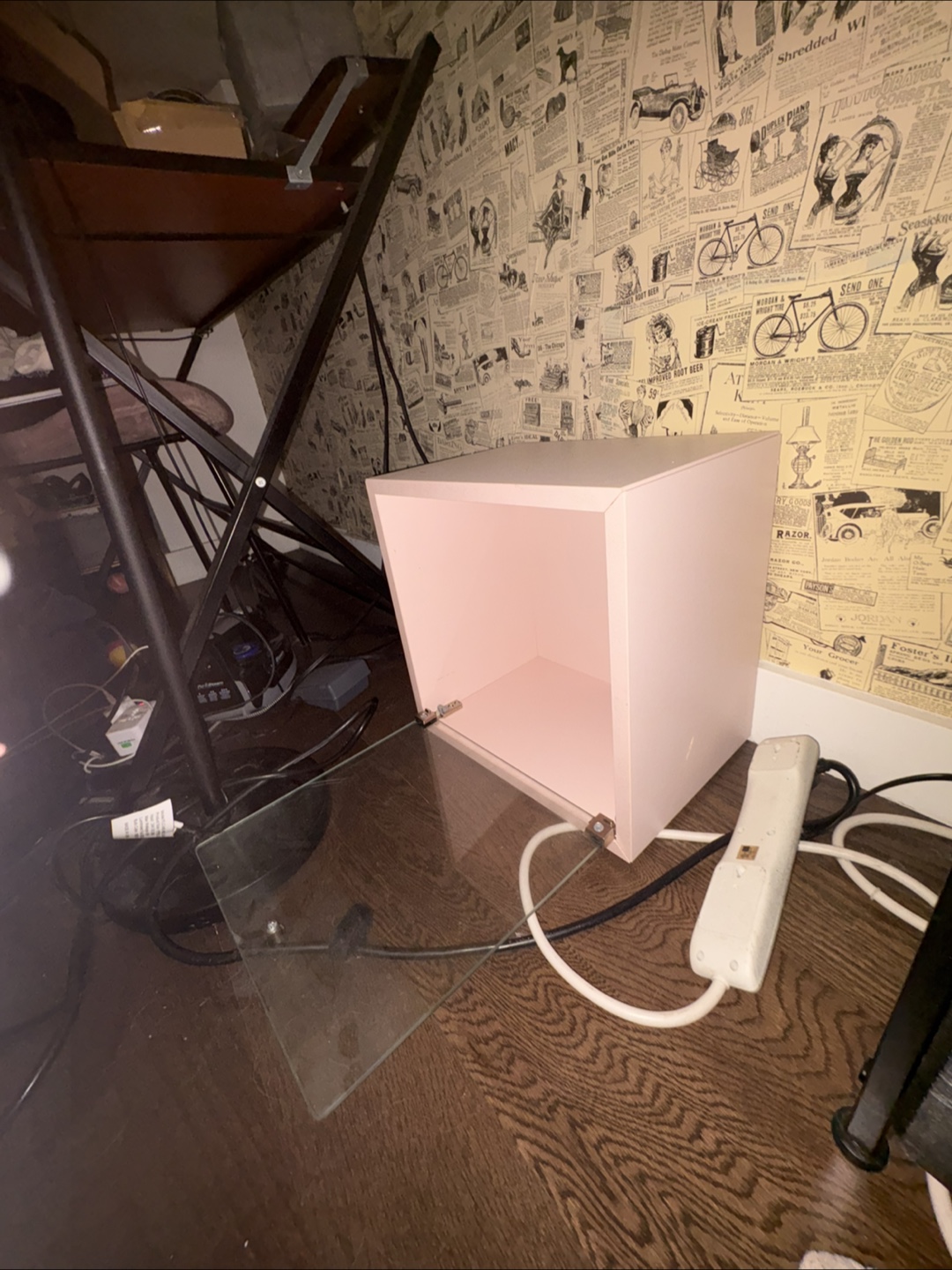 Pink Storage Cube with Glass Door - photo 4