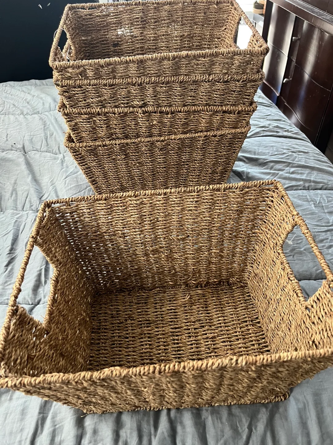 Woven Storage Baskets - Set of 4 thumbnail
