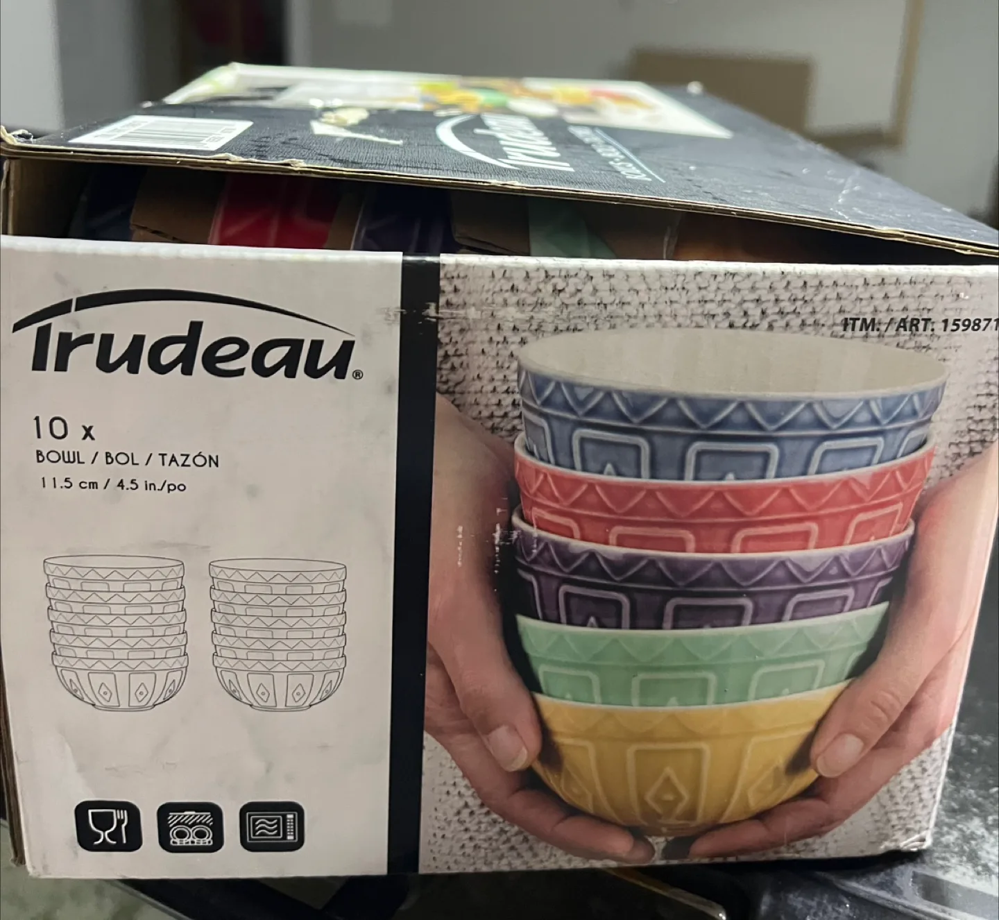 Trudeau Porcelain Bowls 10-Piece Set