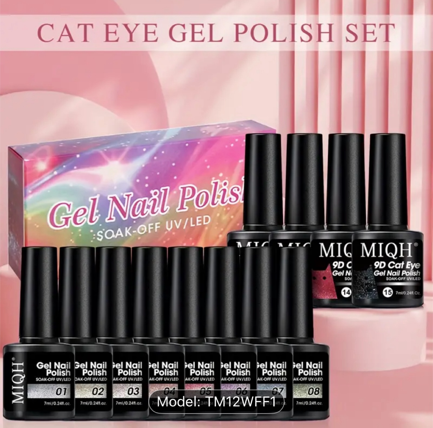 MIQH Cat Eye Gel Nail Polish Set - photo 2
