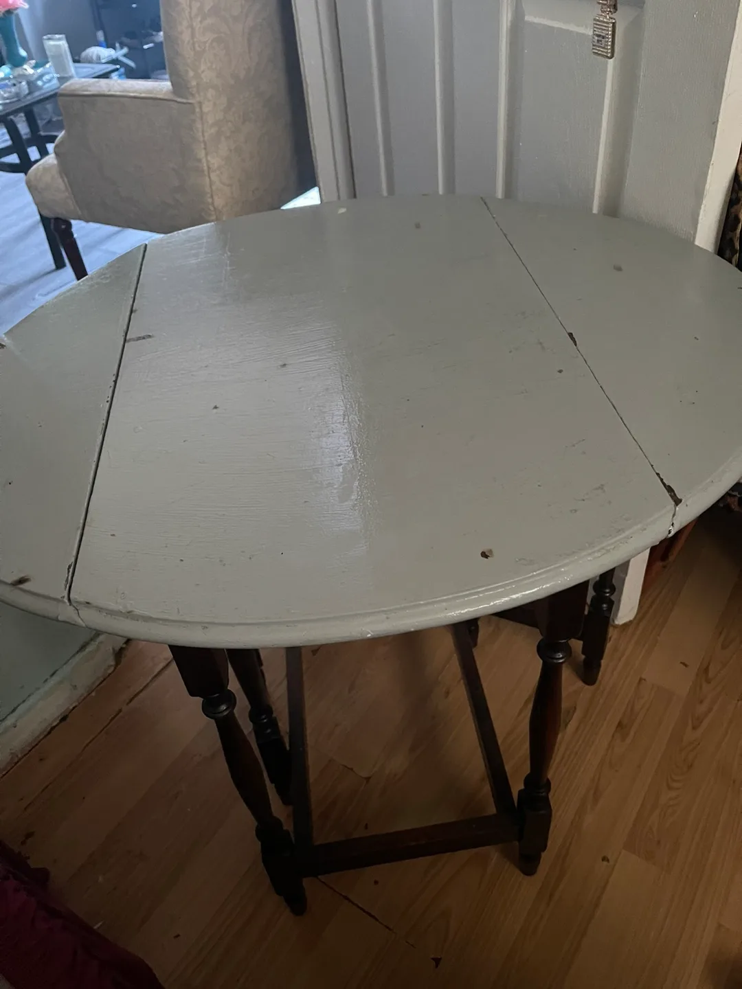 Drop Leaf Table - needs repainting thumbnail
