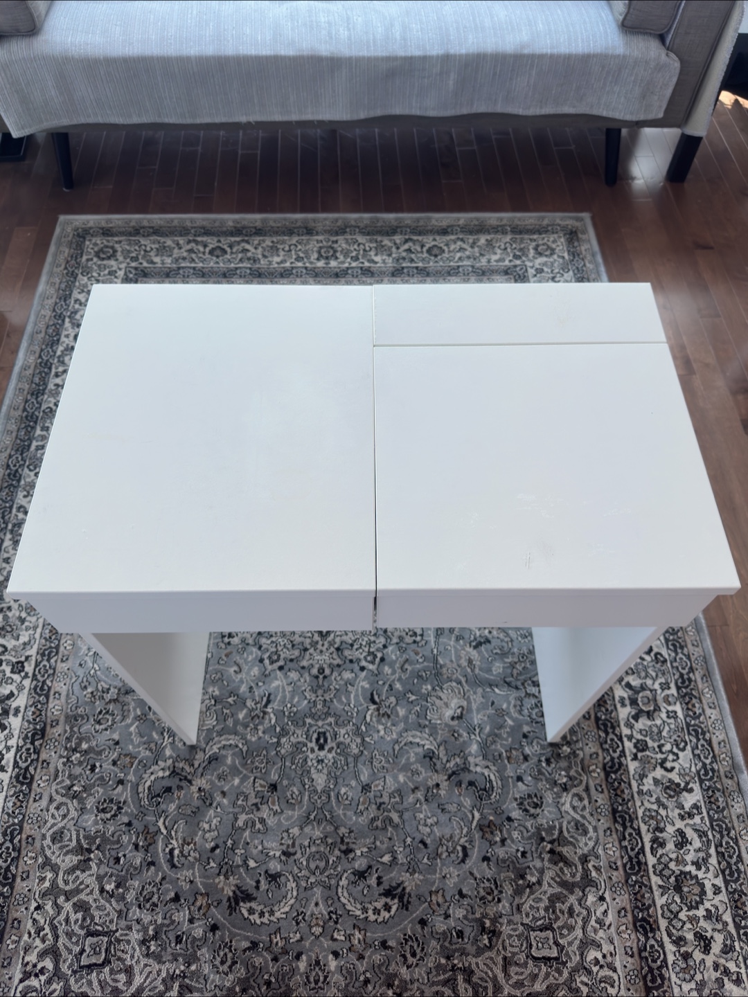 White Vanity Makeup Table with Mirror - photo 2