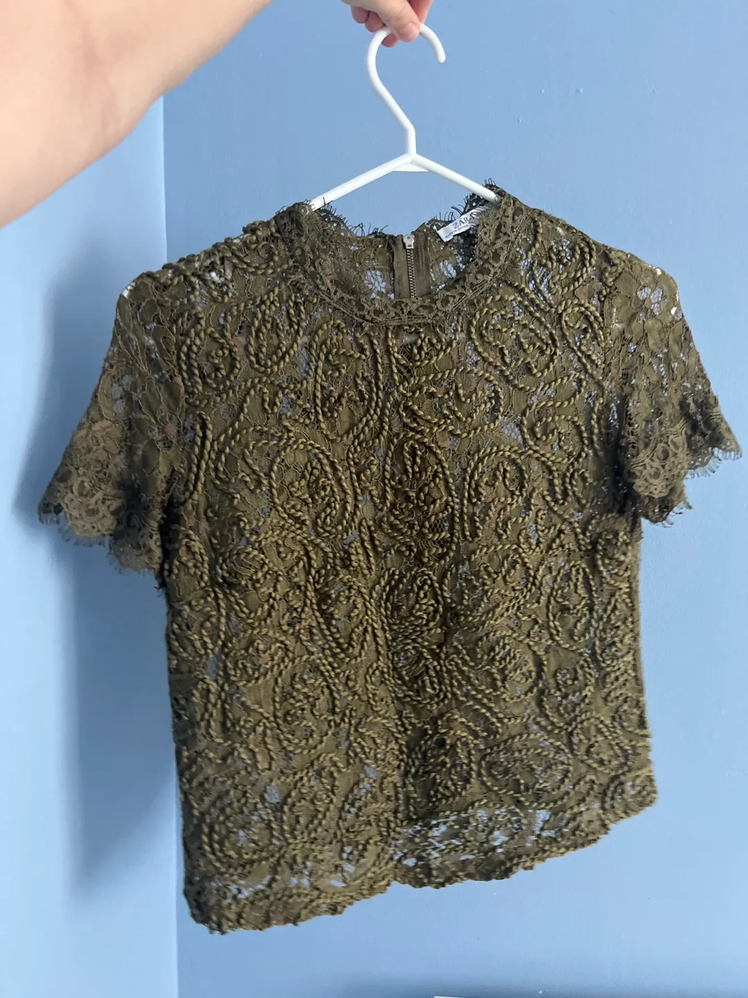 Zara Lace Top - Size S worn once thumbnail