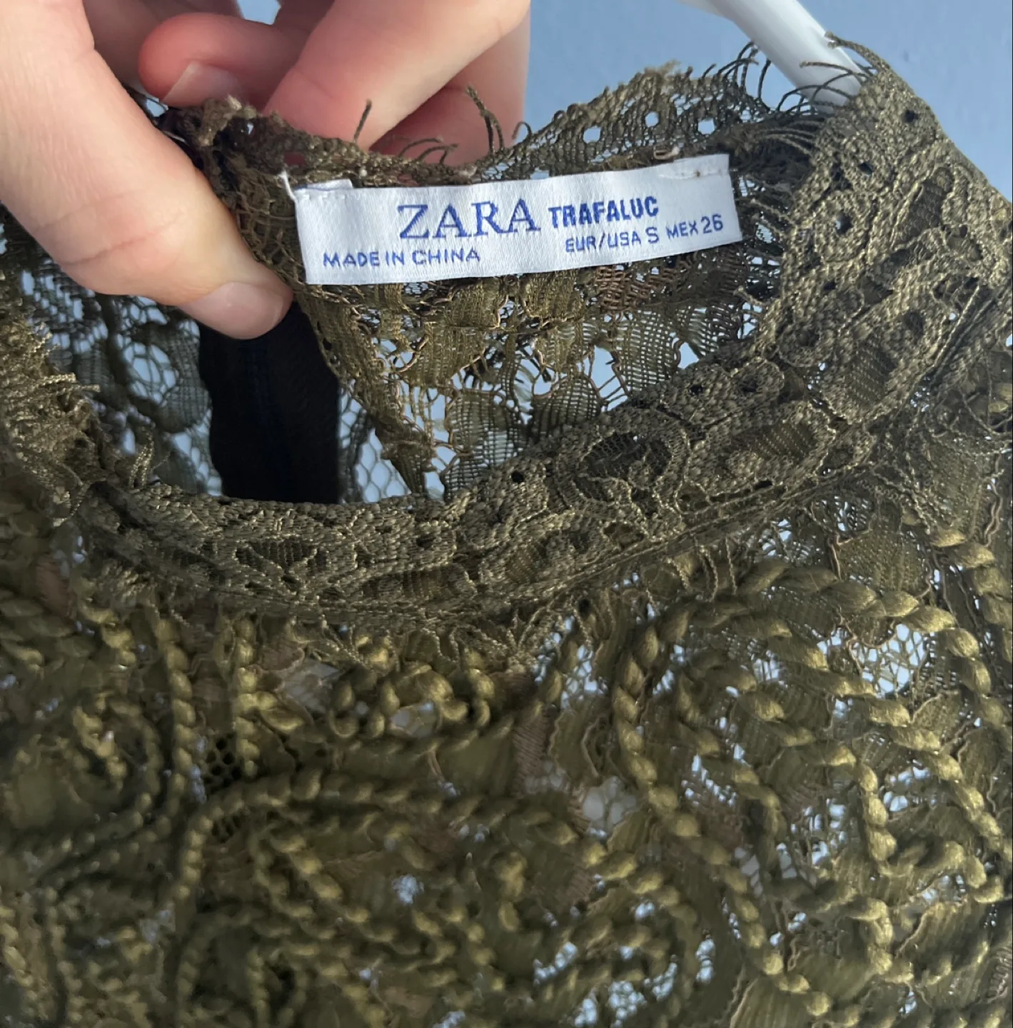 Zara Lace Top - Size S worn once image indicator(3)