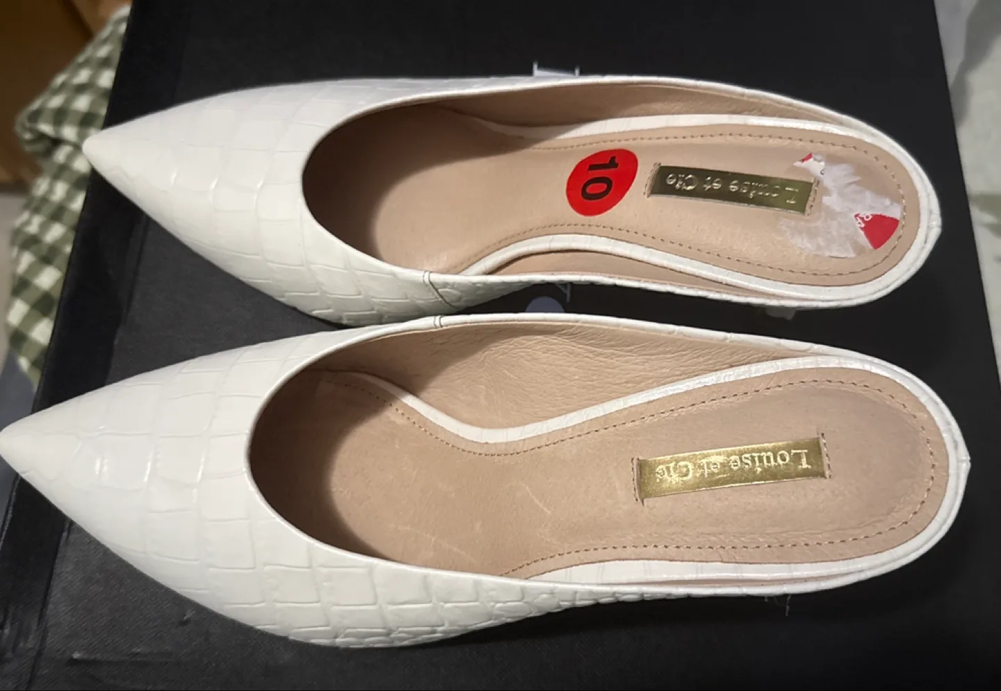 Louise et Cie Lo-Karas Mules, Size 10M, Alabaster thumbnail