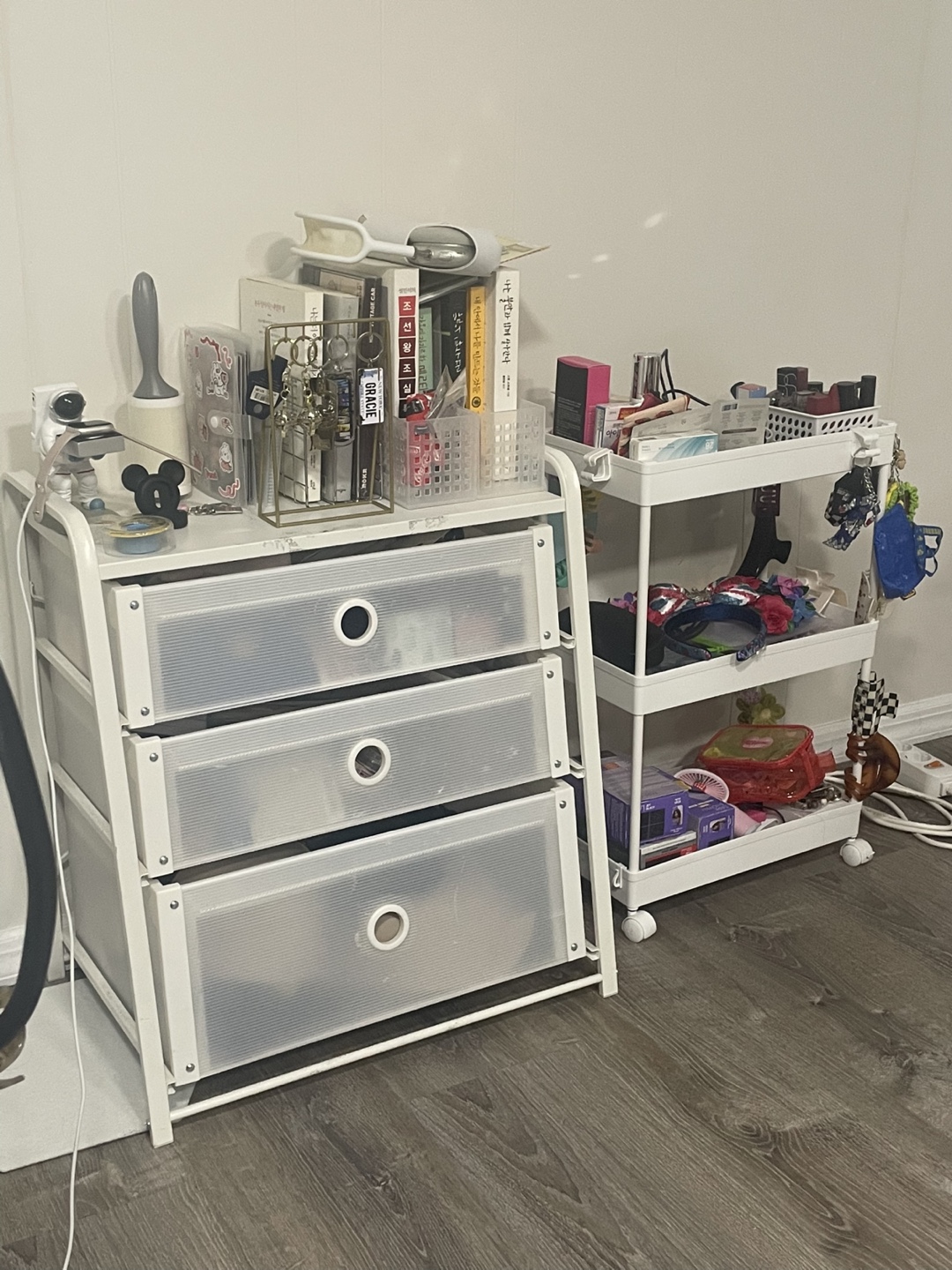 White Drawers