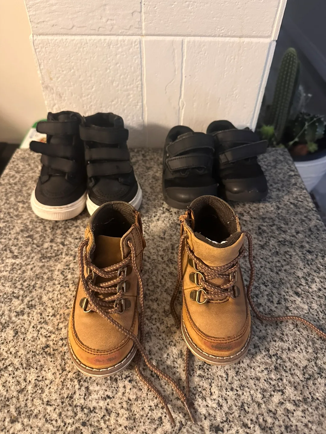 Toddler 3 pairs Shoes Lot - Size 6 thumbnail