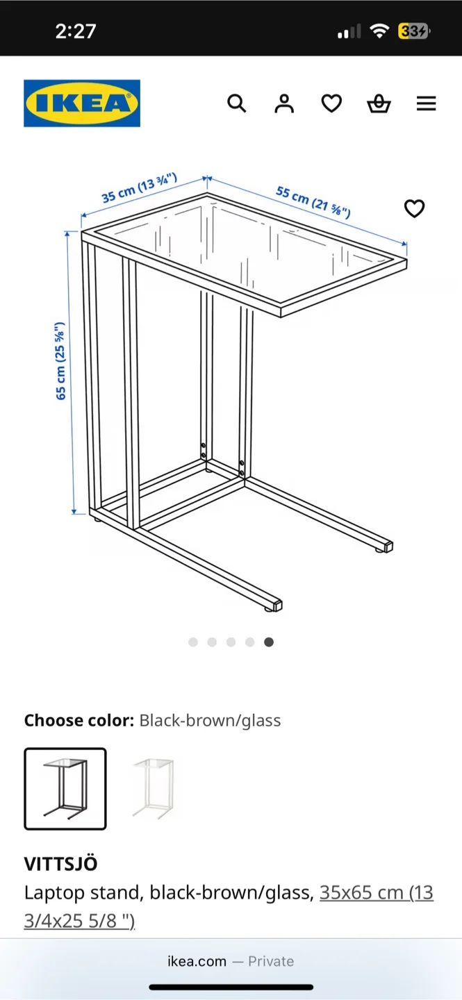 IKEA VITTSJÖ Laptop stand - FREE DELIVERY IN TORONTO/SOME GTA image indicator(4)