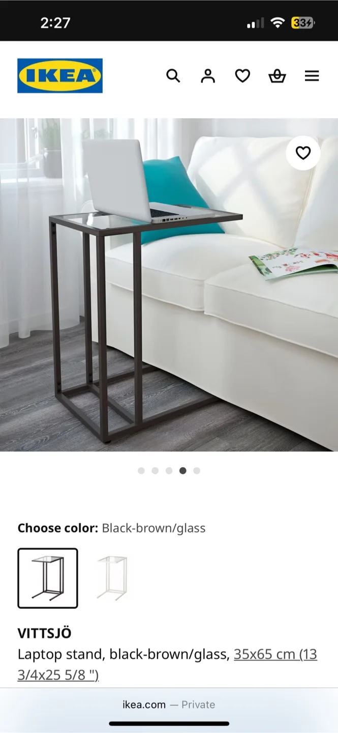 IKEA VITTSJÖ Laptop stand - FREE DELIVERY IN TORONTO/SOME GTA image indicator(3)