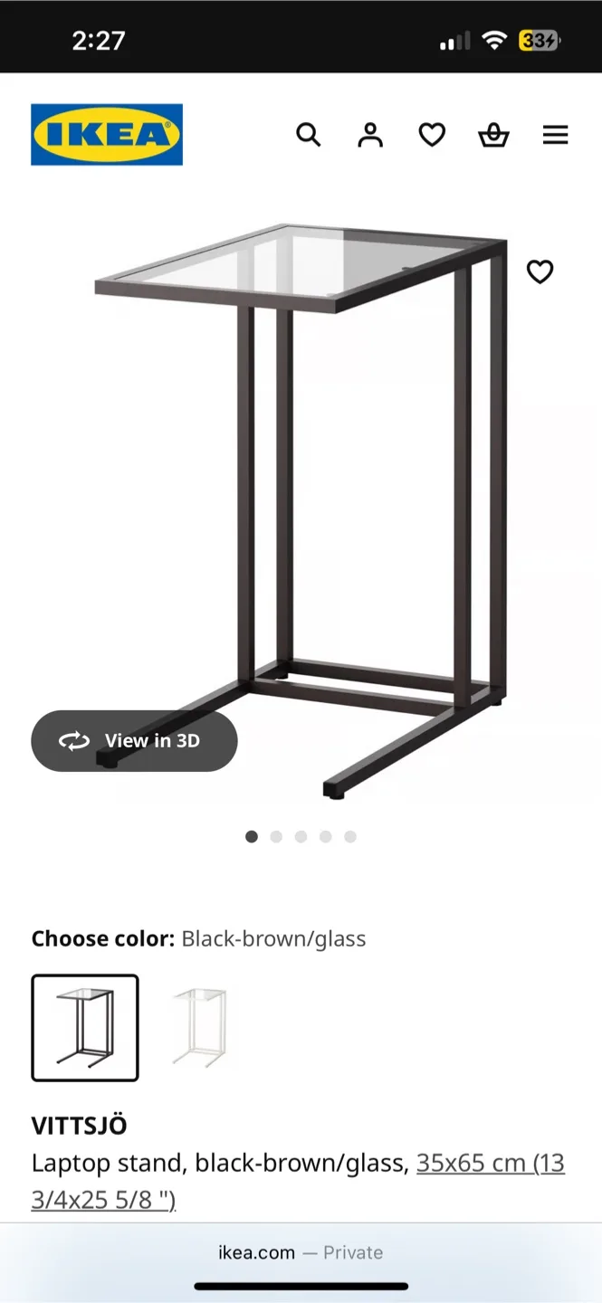 IKEA VITTSJÖ Laptop stand - FREE DELIVERY IN TORONTO/SOME GTA image indicator(2)