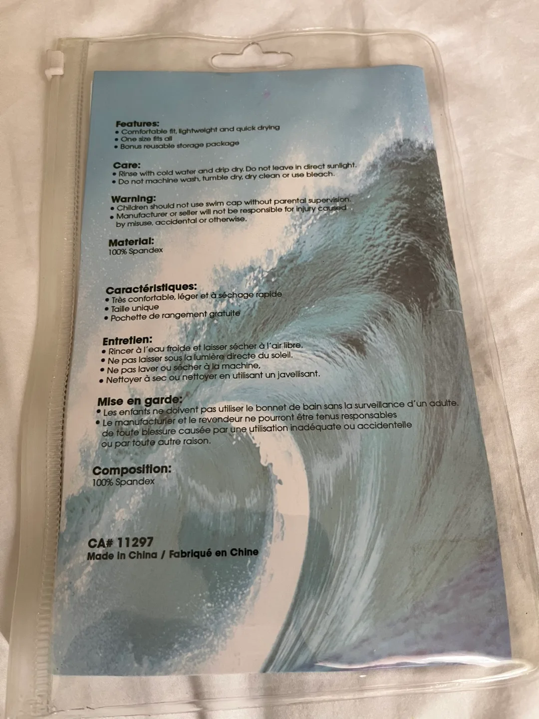 Aqua Rose Swim Cap - New in Package image indicator(5)