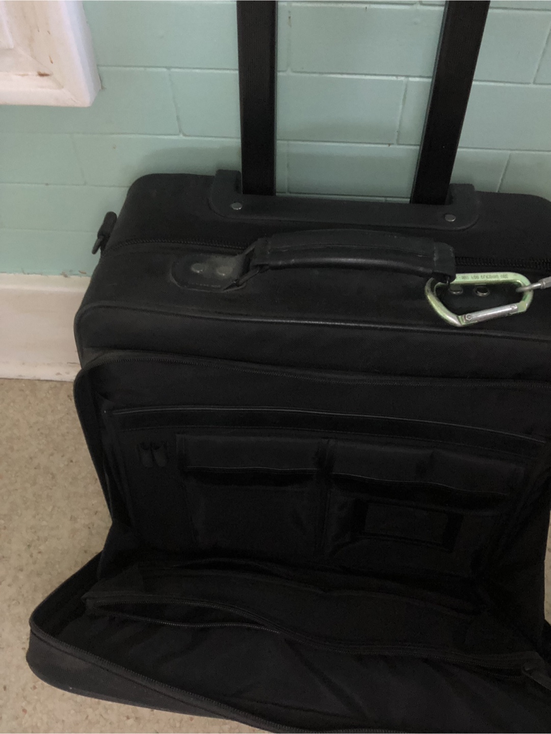 Black Suitcase USED ONE TIME- ONLY $8 NOW - photo 2