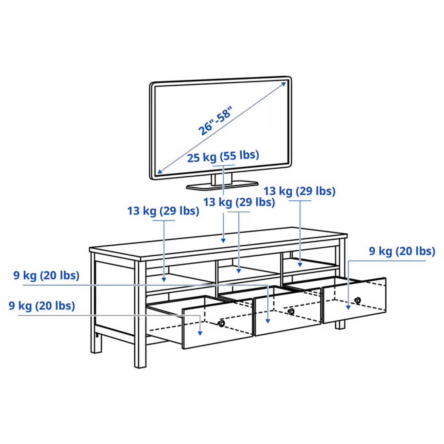 IKEA HEMNES Tv Stand - photo 5