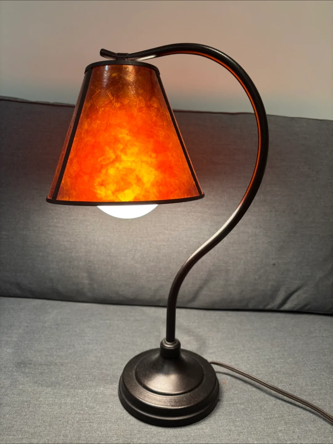 Desk Lamp with Bronze Shade thumbnail