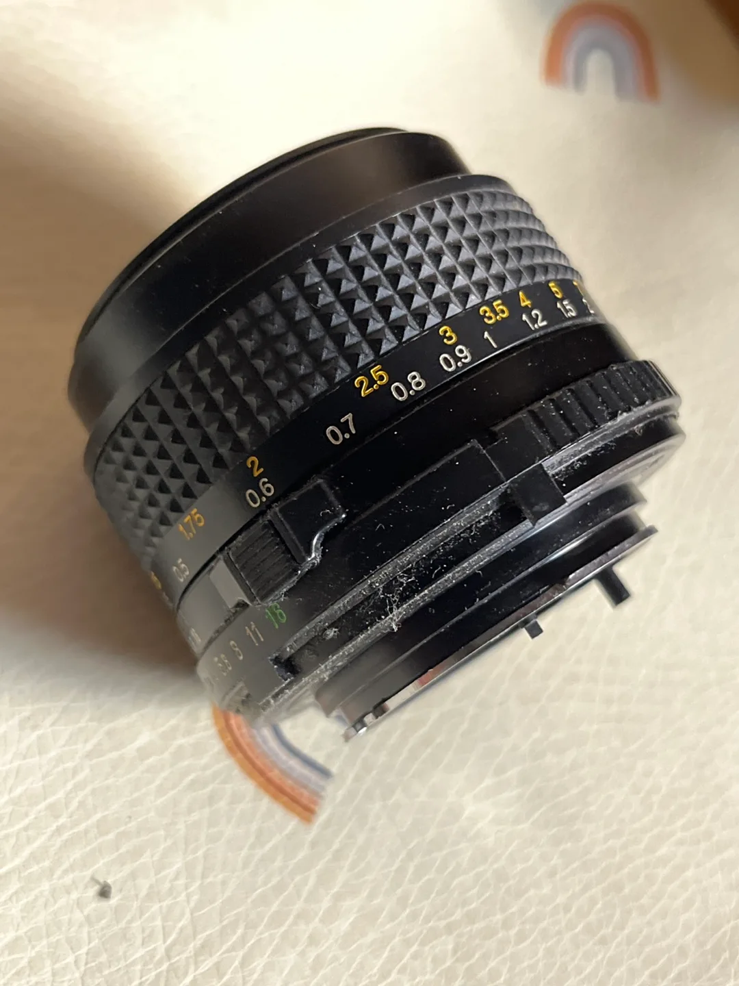 Minolta MD 50mm 1:1.4 Camera Lens image indicator(2)