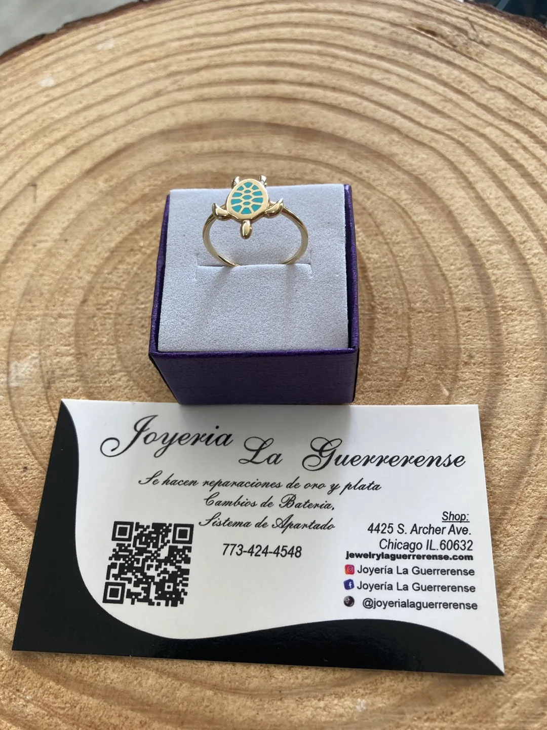 Real Gold 14k Turtle Ring - Joyeria La Guerrerense image indicator(2)