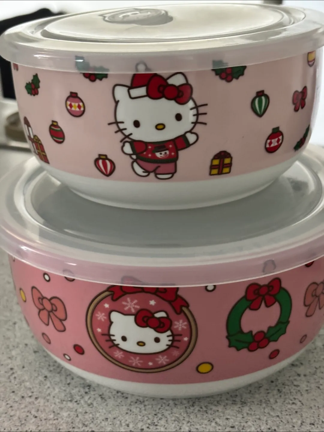 Hello Kitty Bowls with Lids - Set of 2 thumbnail
