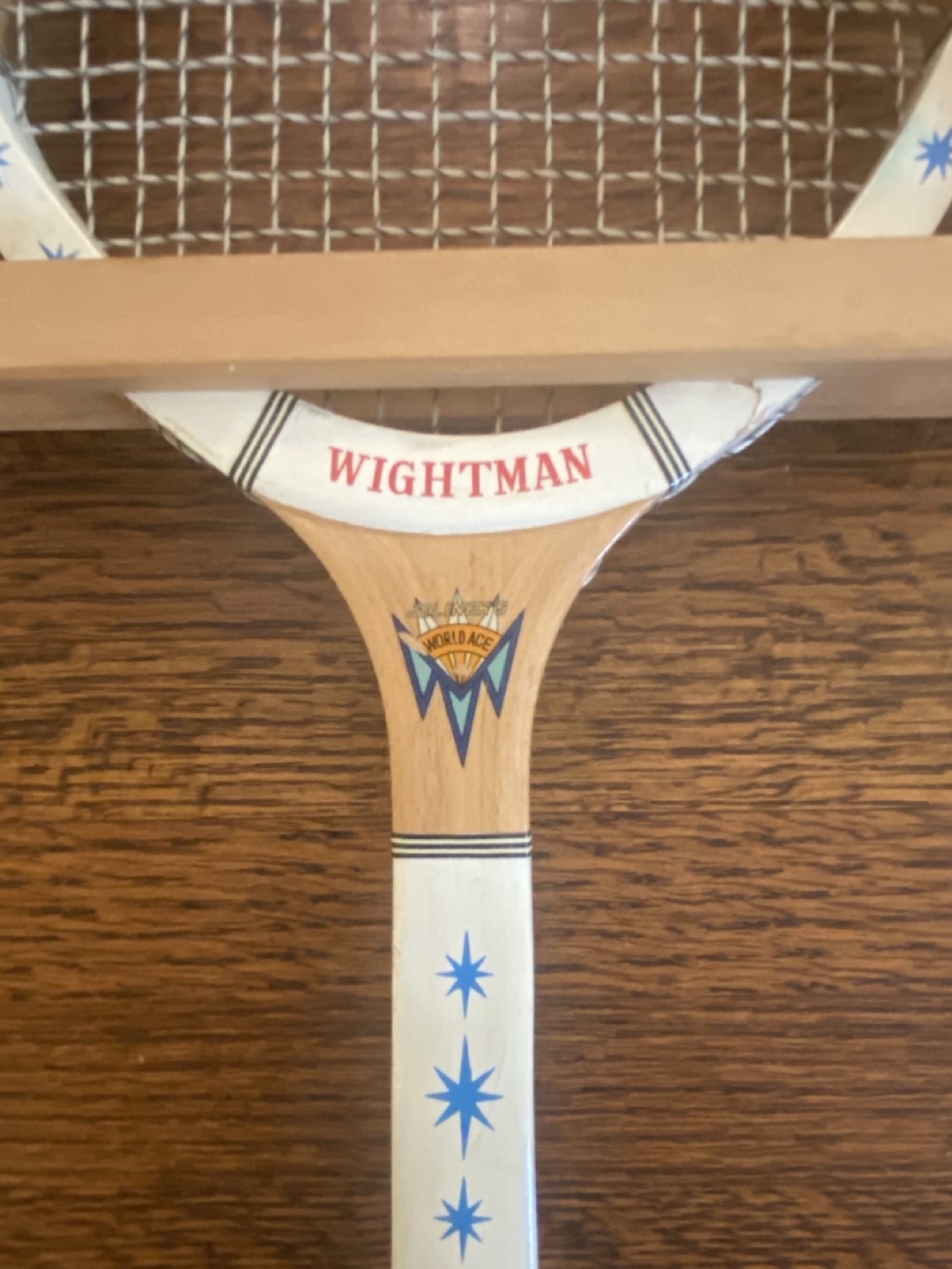 Vintage Wightman World Ace Tennis Racquet - photo 4