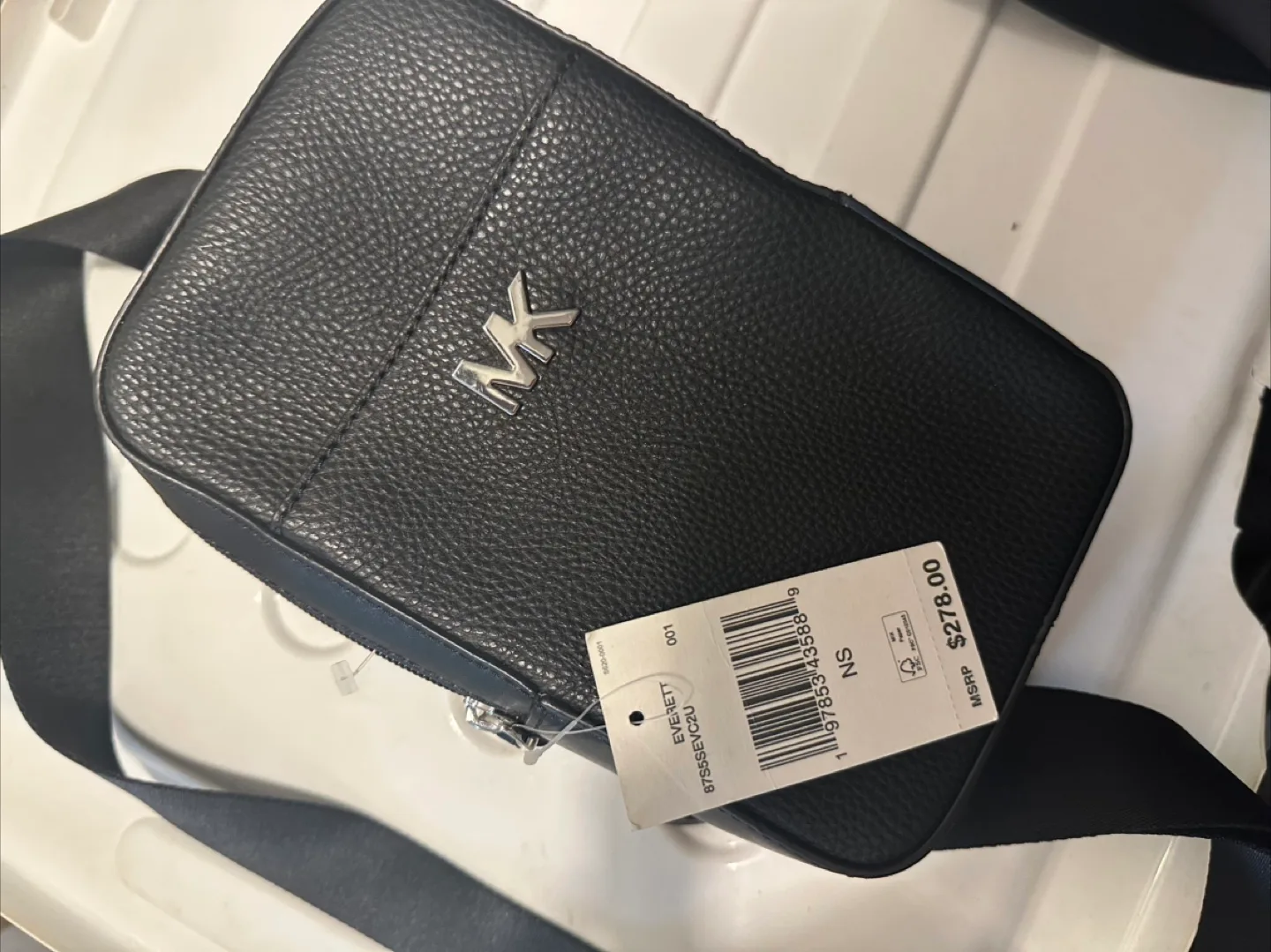 Michael Kors Everett Black Crossbody Bag thumbnail