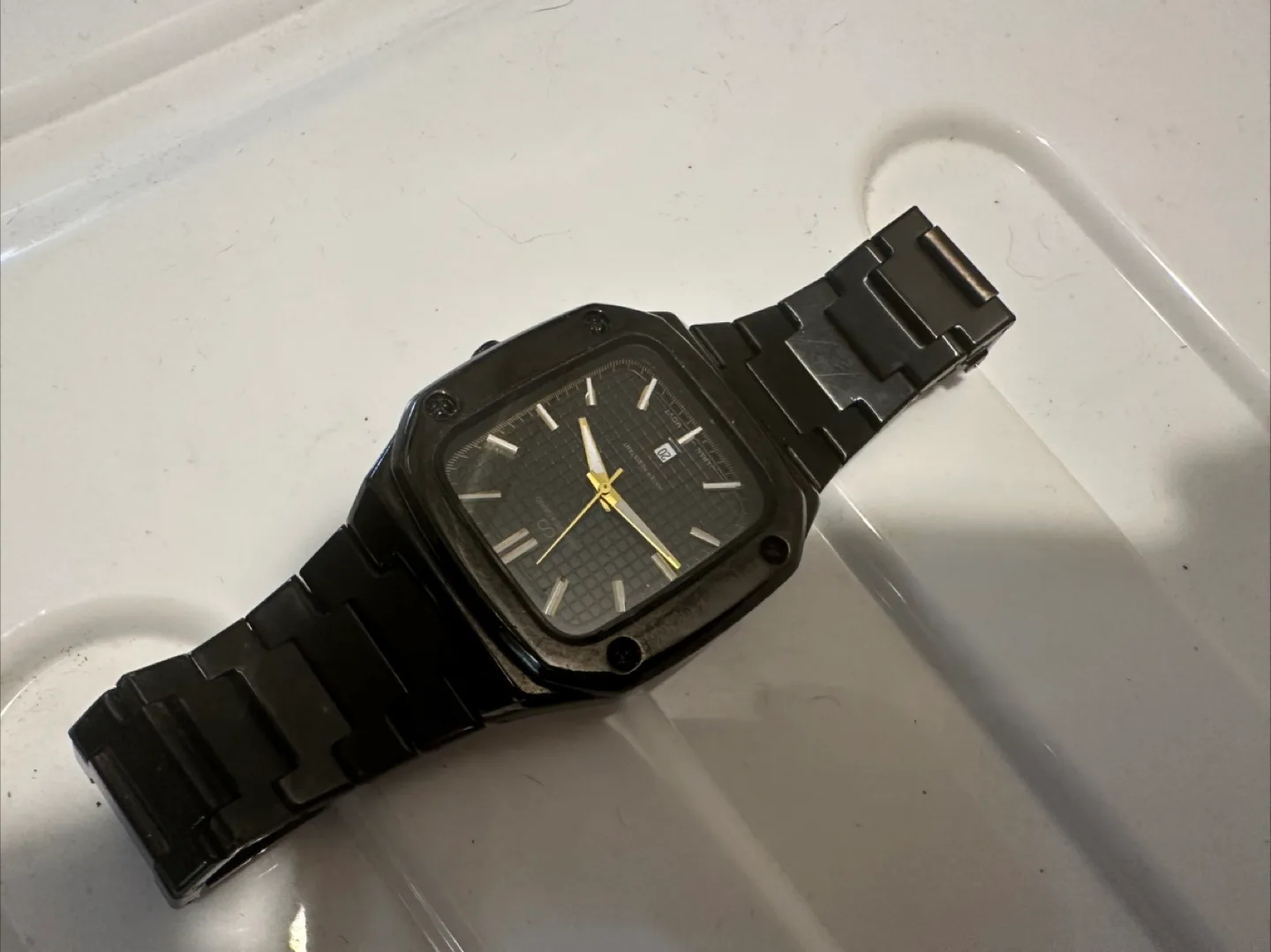 Giorgio & Dario Black Stainless Steel Watch thumbnail