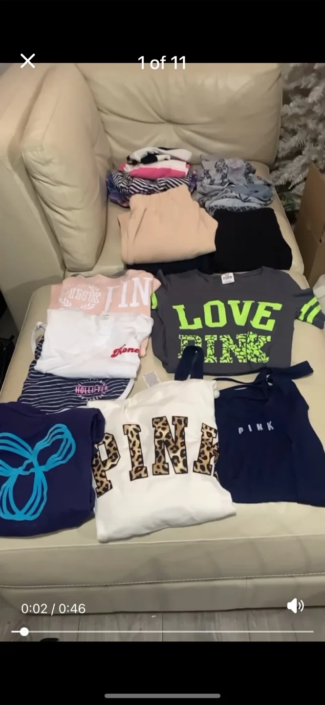Mixed Clothing Lot: PINK, Hollister & More! thumbnail