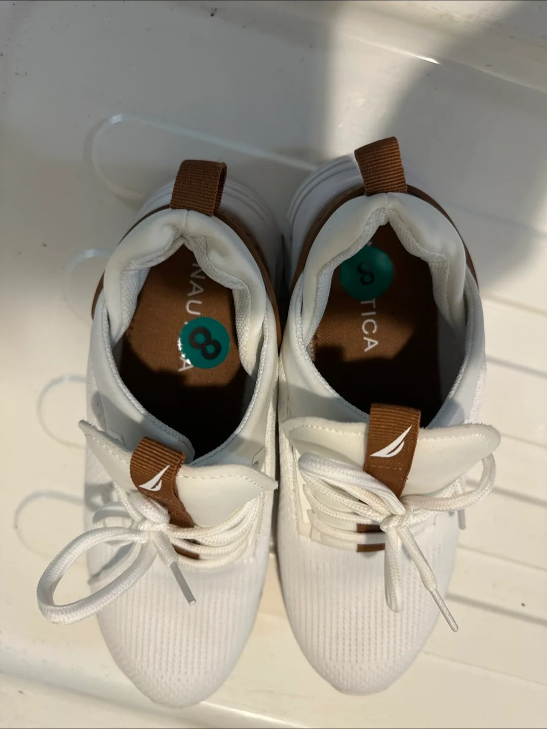 Nautica Chiattica White Sneakers - Size 8 thumbnail