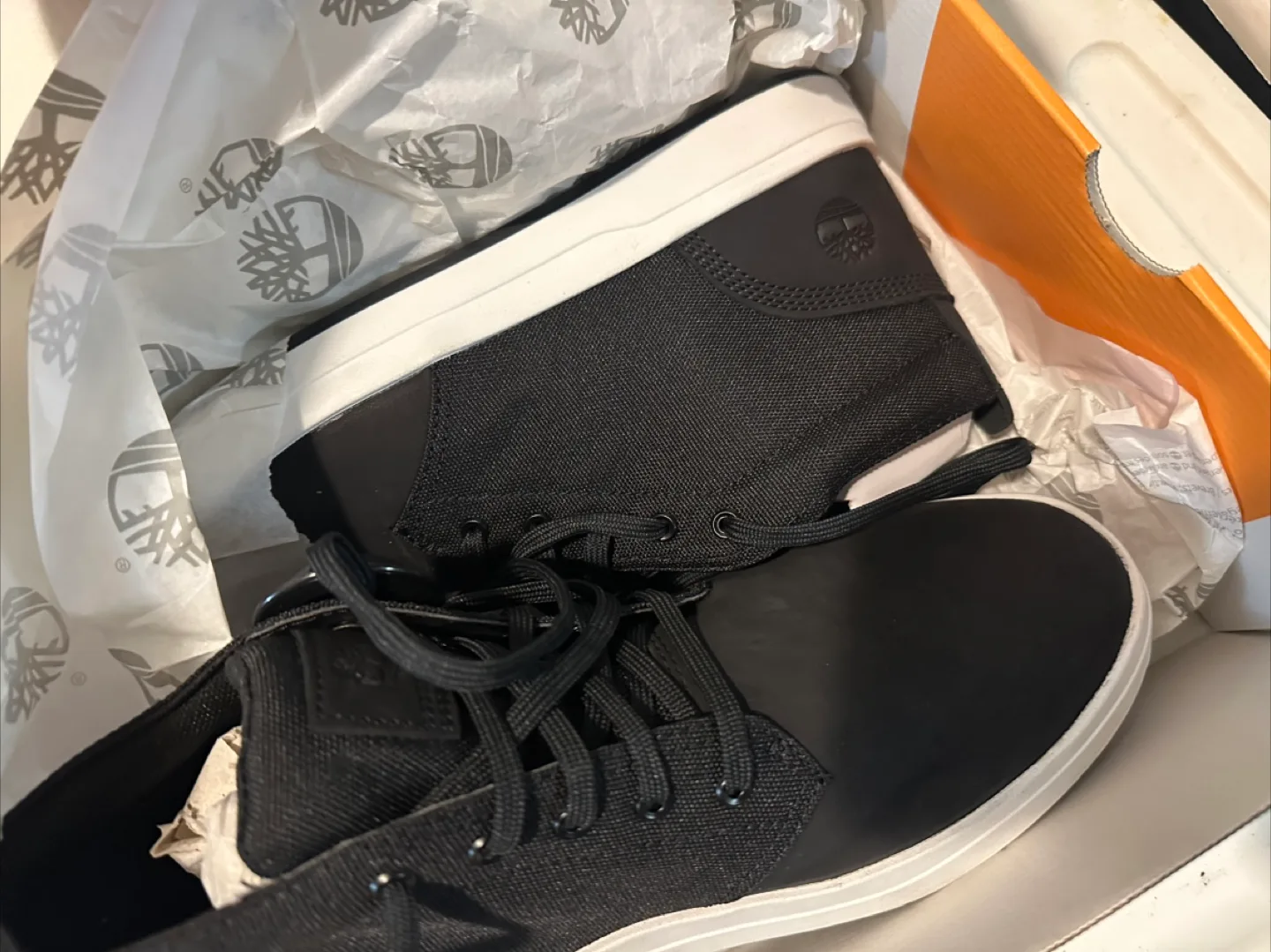 Timberland Canvas Shoes - Black with Box thumbnail