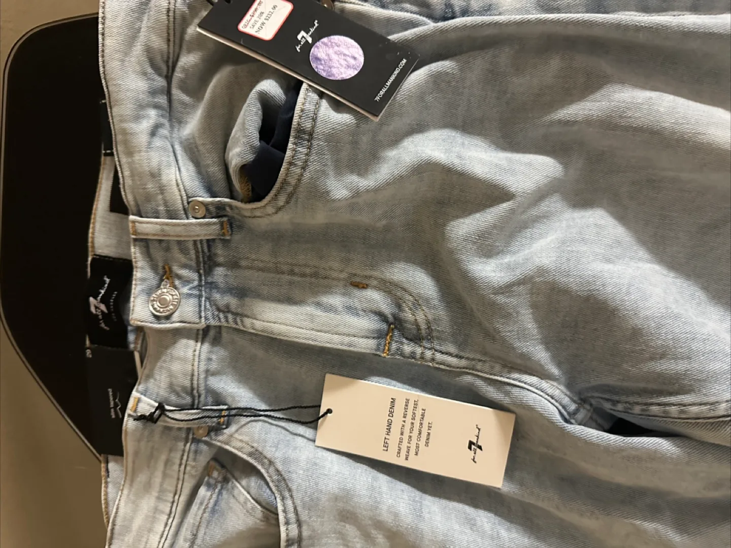 New 7 For All Mankind Adrien Slim Tapered Jeans, 29 thumbnail
