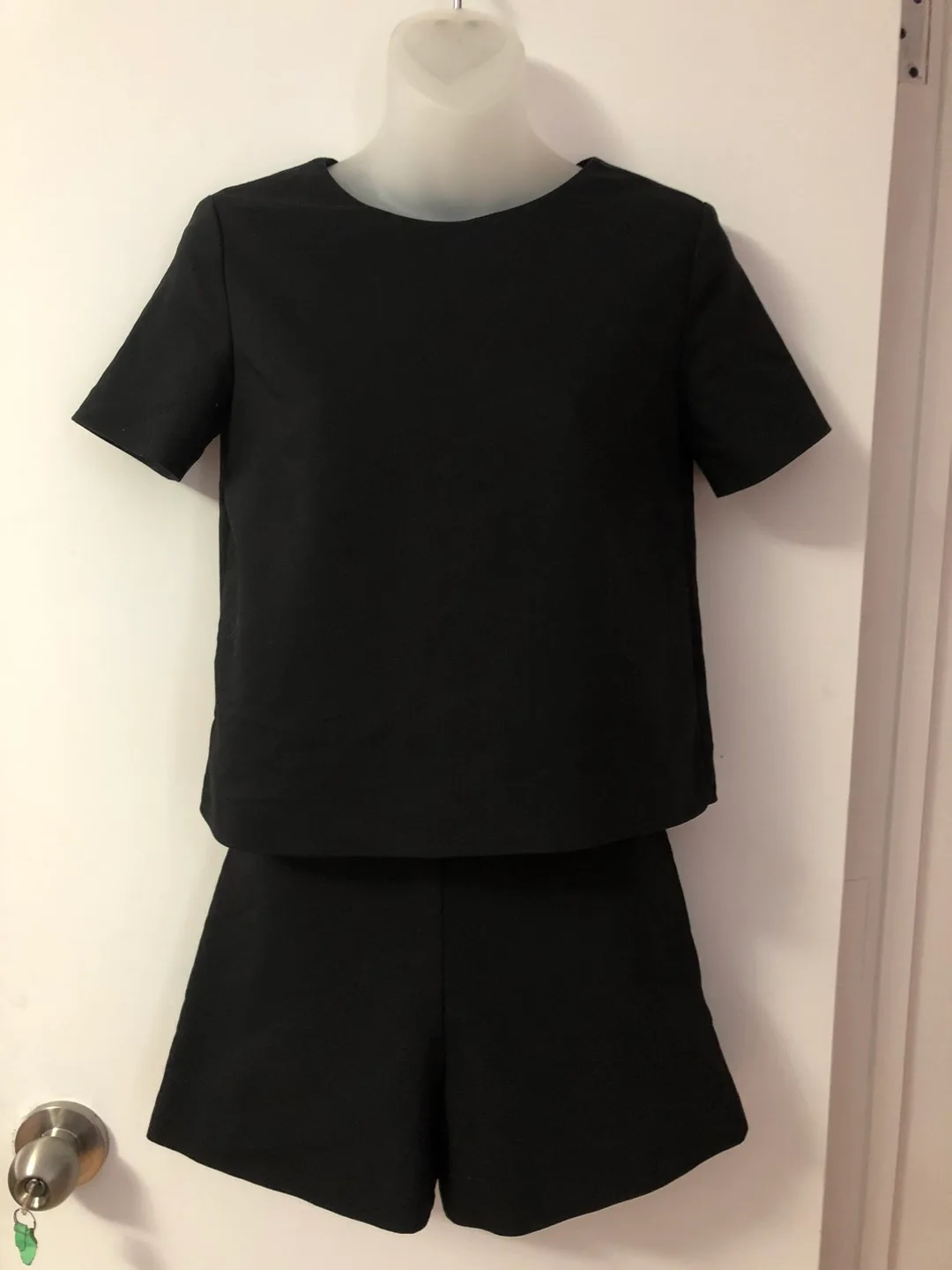 Y2K Zara Trafaluc Collection Black jumpsuit XS thumbnail