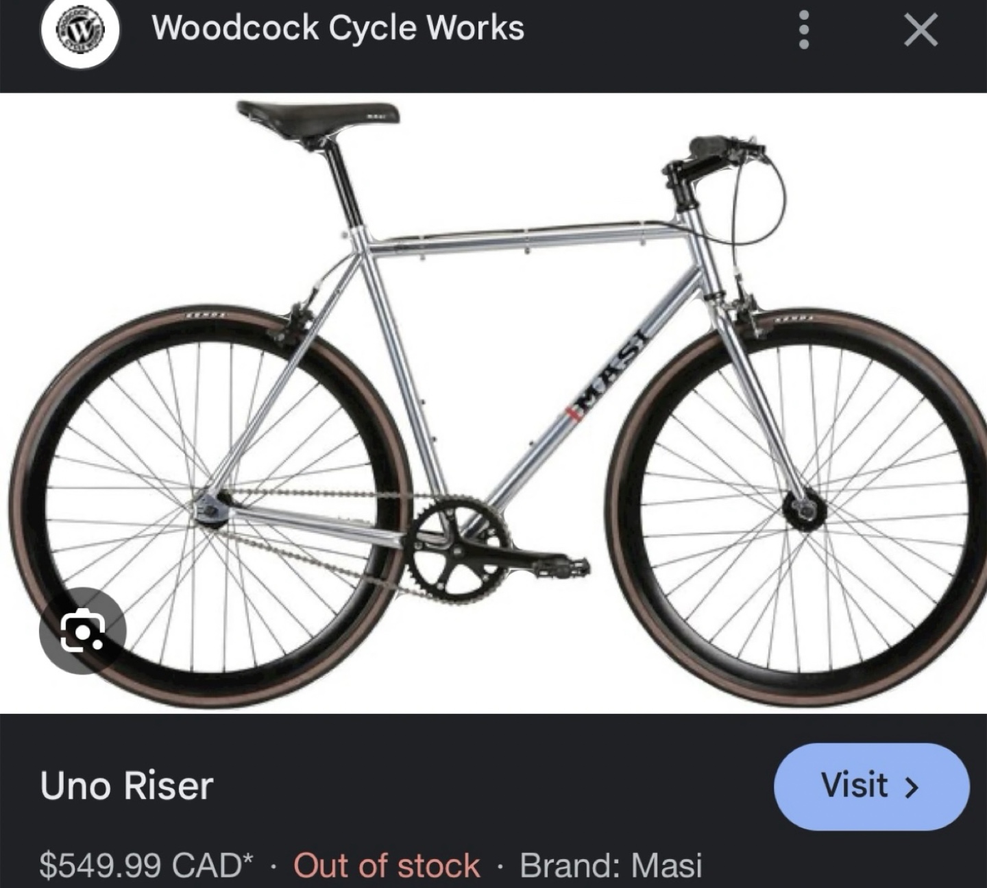 Masi Single Speed Bike
