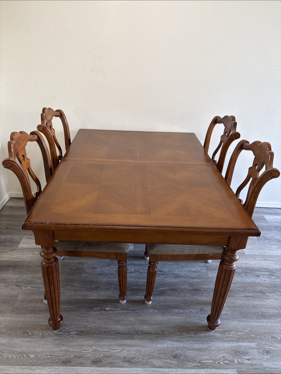 Dining Table with Four Chairs - Wood