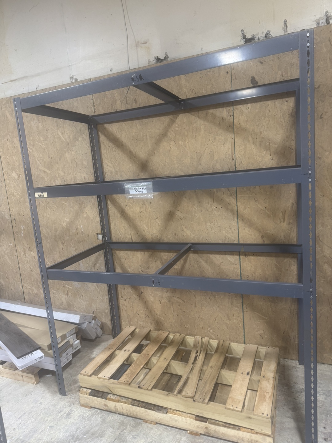 Metal Shelving Unit - Gray