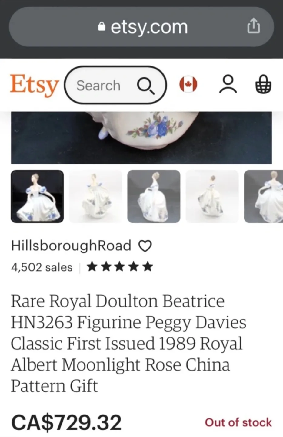 Royal Doulton Beatrice Figurine HN. 3263 thumbnail