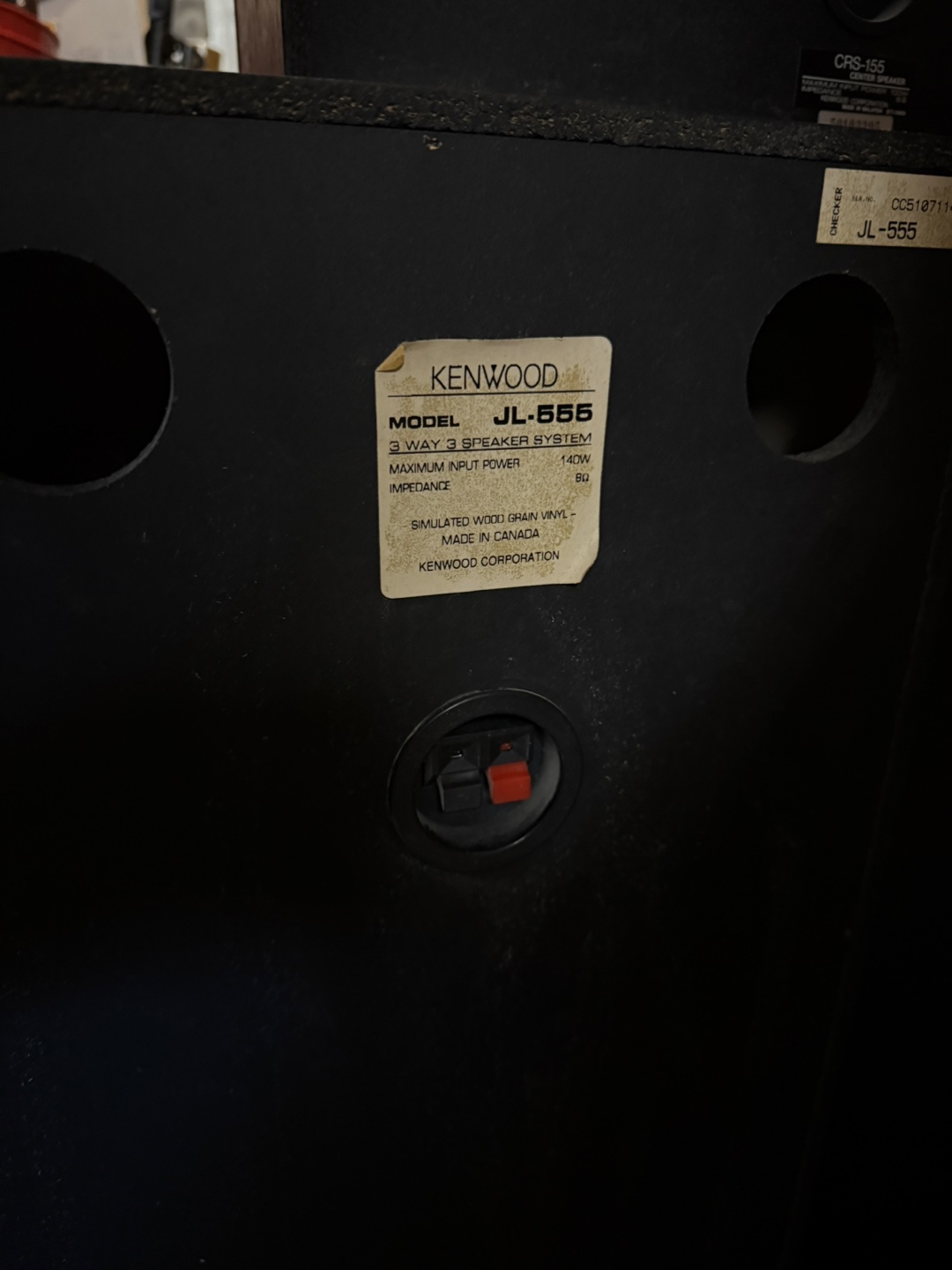 Kenwood JL-555 3-Way Speaker System - photo 3