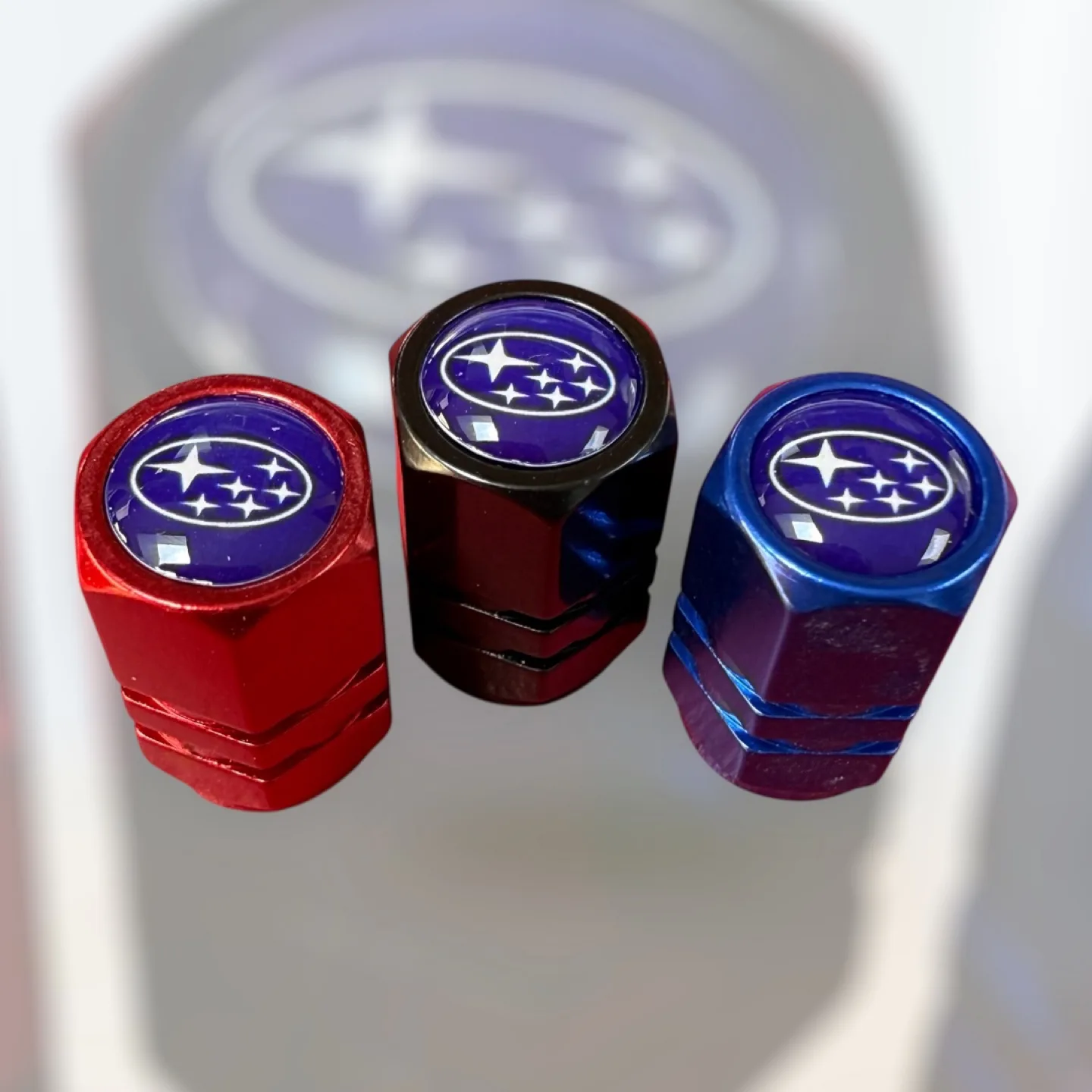 Subaru Valve Stem Caps - Set of 4 thumbnail