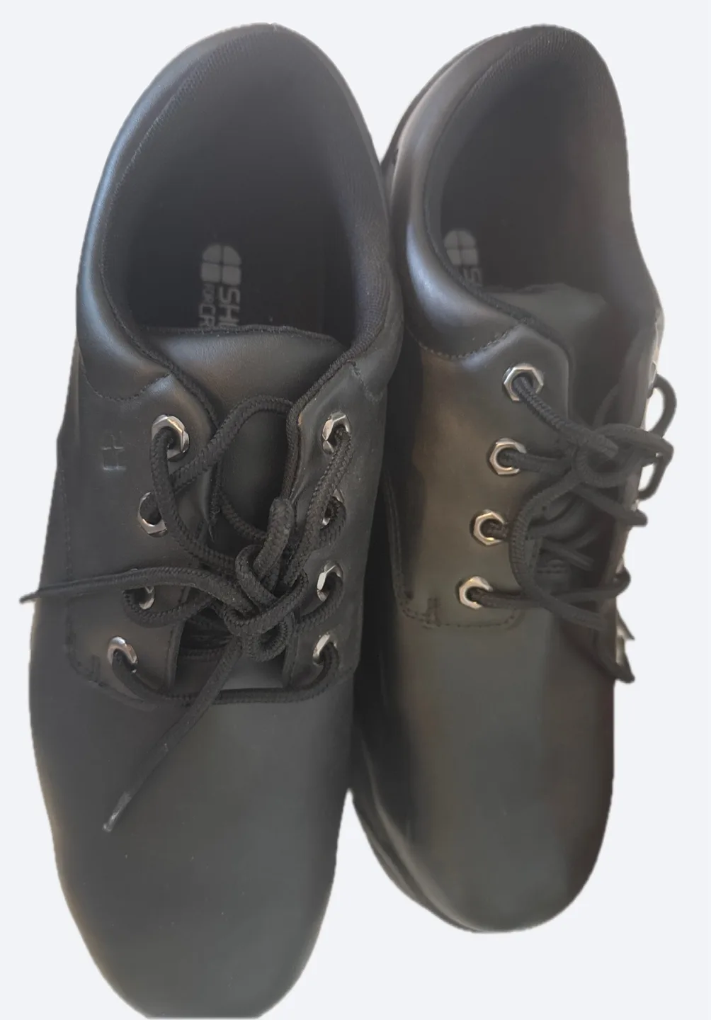 Shoes For Crews Black Leather Slip Resistant Shoes thumbnail