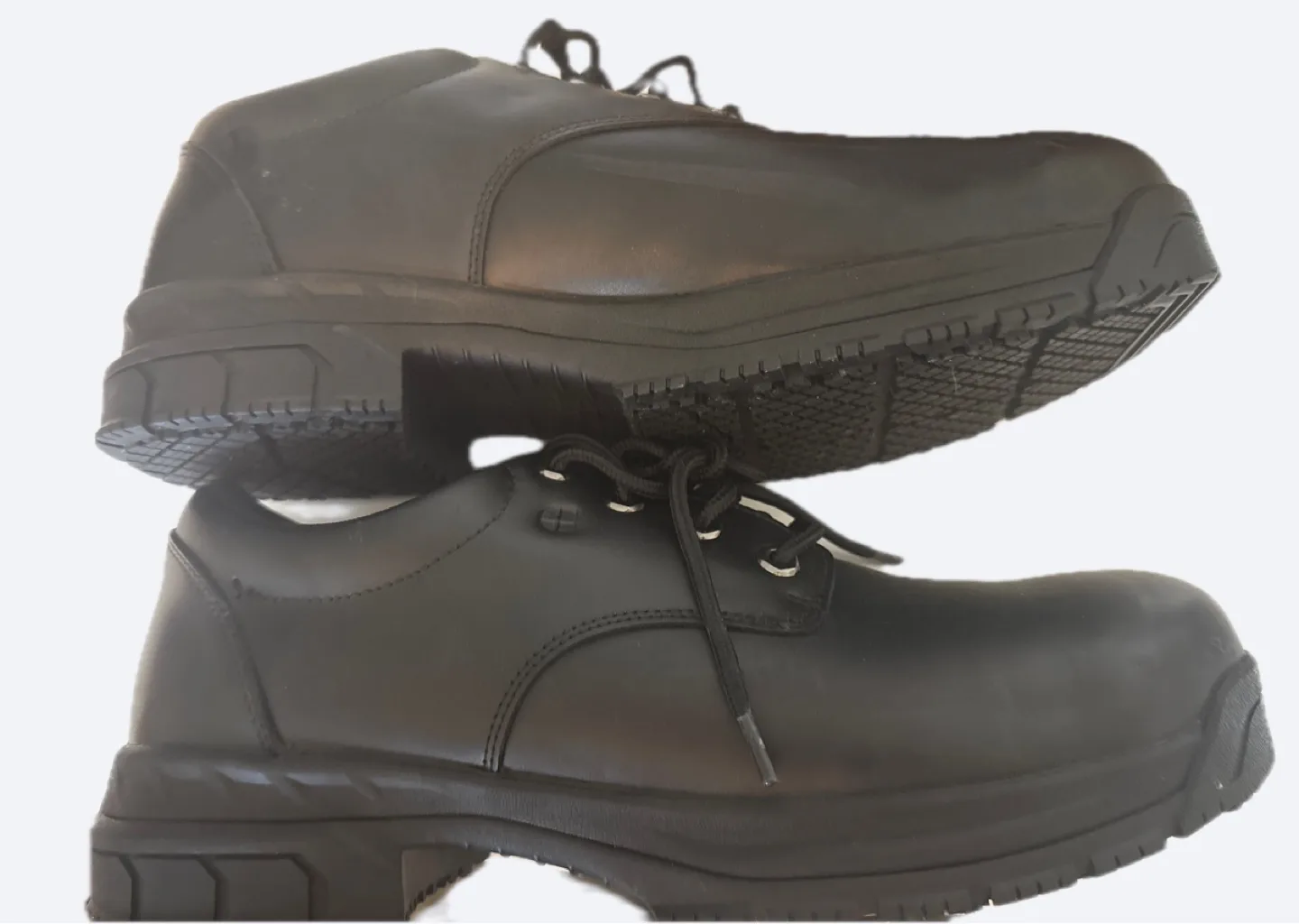 Shoes For Crews Black Leather Slip Resistant Shoes image indicator(2)