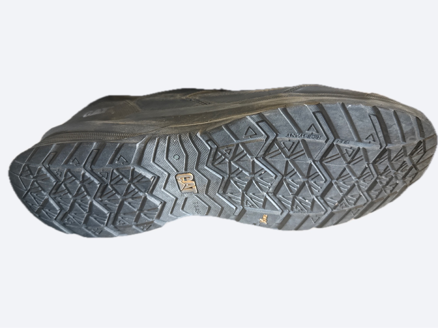 CAT Black Leather Work Shoes - photo 2