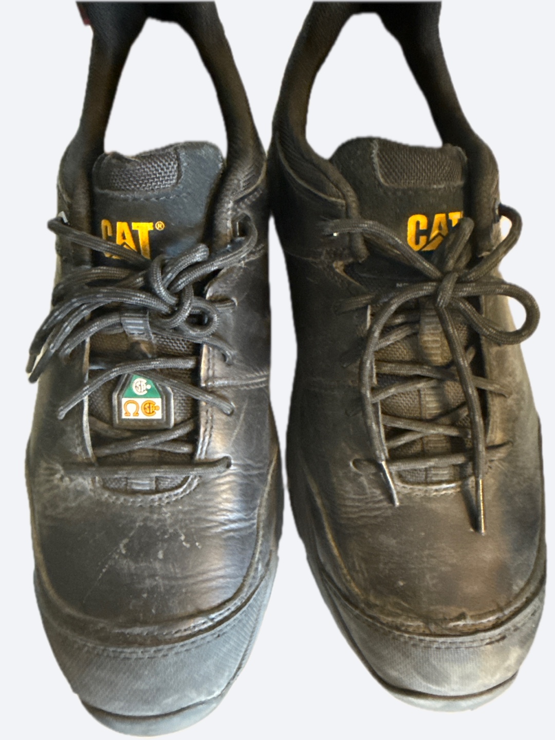CAT Black Leather Work Shoes - photo 3